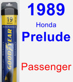 Passenger Wiper Blade for 1989 Honda Prelude - Assurance