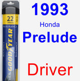 Driver Wiper Blade for 1993 Honda Prelude - Assurance