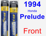 Front Wiper Blade Pack for 1994 Honda Prelude - Assurance