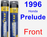 Front Wiper Blade Pack for 1996 Honda Prelude - Assurance