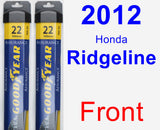 Front Wiper Blade Pack for 2012 Honda Ridgeline - Assurance