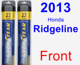 Front Wiper Blade Pack for 2013 Honda Ridgeline - Assurance