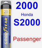 Passenger Wiper Blade for 2000 Honda S2000 - Assurance