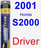 Driver Wiper Blade for 2001 Honda S2000 - Assurance