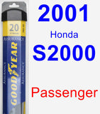 Passenger Wiper Blade for 2001 Honda S2000 - Assurance