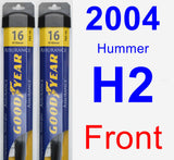 Front Wiper Blade Pack for 2004 Hummer H2 - Assurance