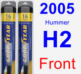 Front Wiper Blade Pack for 2005 Hummer H2 - Assurance