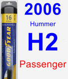 Passenger Wiper Blade for 2006 Hummer H2 - Assurance