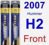 Front Wiper Blade Pack for 2007 Hummer H2 - Assurance
