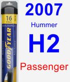 Passenger Wiper Blade for 2007 Hummer H2 - Assurance