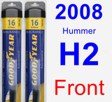 Front Wiper Blade Pack for 2008 Hummer H2 - Assurance