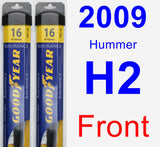 Front Wiper Blade Pack for 2009 Hummer H2 - Assurance