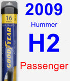 Passenger Wiper Blade for 2009 Hummer H2 - Assurance
