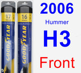Front Wiper Blade Pack for 2006 Hummer H3 - Assurance