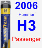 Passenger Wiper Blade for 2006 Hummer H3 - Assurance