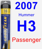 Passenger Wiper Blade for 2007 Hummer H3 - Assurance