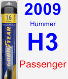 Passenger Wiper Blade for 2009 Hummer H3 - Assurance