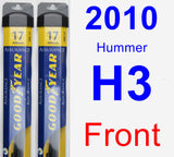 Front Wiper Blade Pack for 2010 Hummer H3 - Assurance