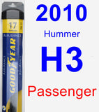 Passenger Wiper Blade for 2010 Hummer H3 - Assurance