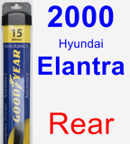 Rear Wiper Blade for 2000 Hyundai Elantra - Assurance