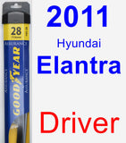 Driver Wiper Blade for 2011 Hyundai Elantra - Assurance