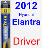 Driver Wiper Blade for 2012 Hyundai Elantra - Assurance