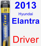 Driver Wiper Blade for 2013 Hyundai Elantra - Assurance