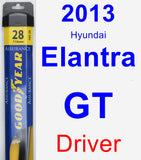 Driver Wiper Blade for 2013 Hyundai Elantra GT - Assurance