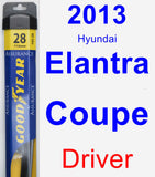 Driver Wiper Blade for 2013 Hyundai Elantra Coupe - Assurance