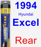 Rear Wiper Blade for 1994 Hyundai Excel - Assurance