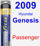 Passenger Wiper Blade for 2009 Hyundai Genesis - Assurance