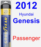 Passenger Wiper Blade for 2012 Hyundai Genesis - Assurance