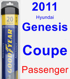 Passenger Wiper Blade for 2011 Hyundai Genesis Coupe - Assurance