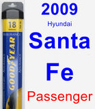 Passenger Wiper Blade for 2009 Hyundai Santa Fe - Assurance