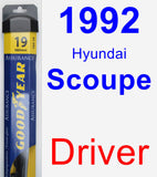 Driver Wiper Blade for 1992 Hyundai Scoupe - Assurance