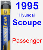 Passenger Wiper Blade for 1995 Hyundai Scoupe - Assurance