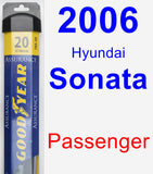 Passenger Wiper Blade for 2006 Hyundai Sonata - Assurance