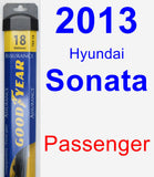 Passenger Wiper Blade for 2013 Hyundai Sonata - Assurance