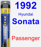 Passenger Wiper Blade for 1992 Hyundai Sonata - Assurance