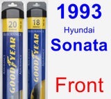 Front Wiper Blade Pack for 1993 Hyundai Sonata - Assurance