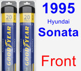 Front Wiper Blade Pack for 1995 Hyundai Sonata - Assurance