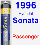 Passenger Wiper Blade for 1996 Hyundai Sonata - Assurance