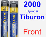 Front Wiper Blade Pack for 2000 Hyundai Tiburon - Assurance