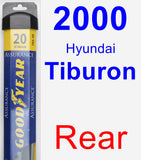 Rear Wiper Blade for 2000 Hyundai Tiburon - Assurance
