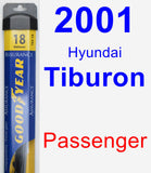 Passenger Wiper Blade for 2001 Hyundai Tiburon - Assurance