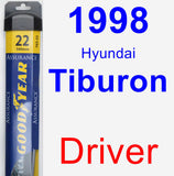 Driver Wiper Blade for 1998 Hyundai Tiburon - Assurance