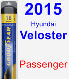 Passenger Wiper Blade for 2015 Hyundai Veloster - Assurance