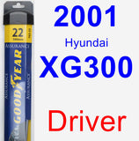 Driver Wiper Blade for 2001 Hyundai XG300 - Assurance