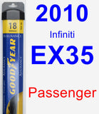 Passenger Wiper Blade for 2010 Infiniti EX35 - Assurance