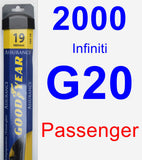 Passenger Wiper Blade for 2000 Infiniti G20 - Assurance